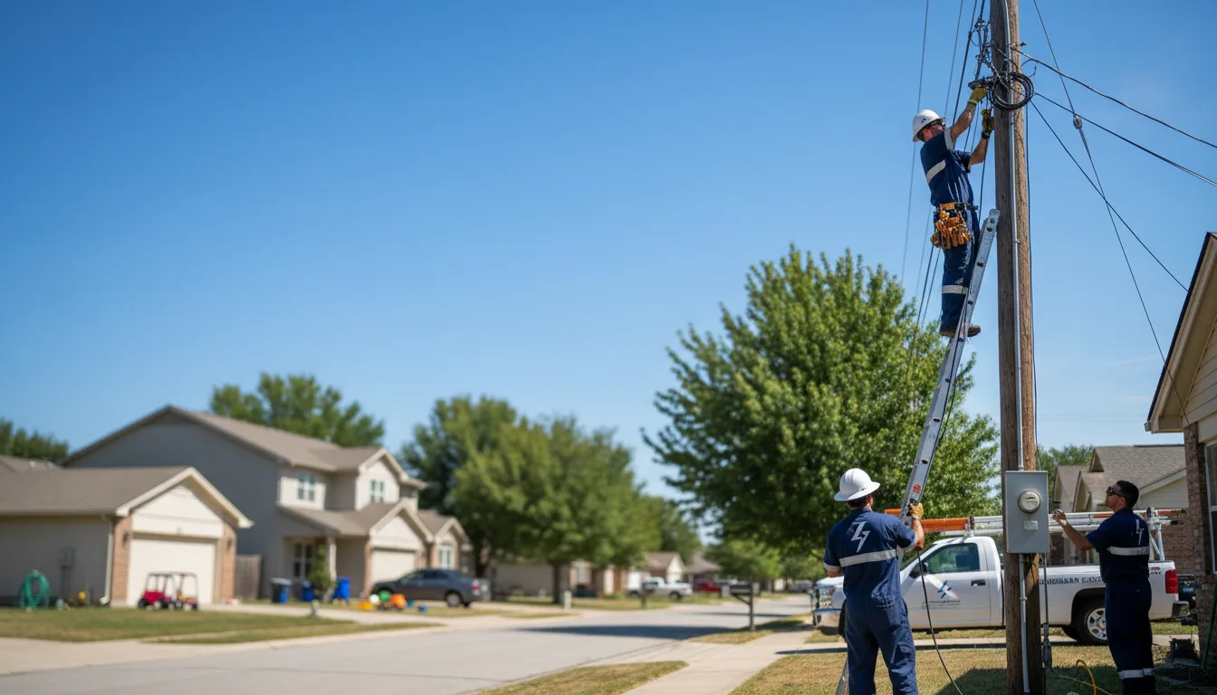 Residential electrician providing installation services in Westville, FL
